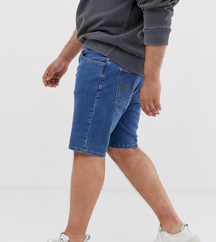 Collusion Plus Skinny Blue Shorts