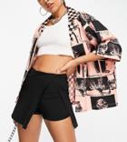 Collusion Bengaline Skort In Black