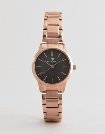 Accurist Rose Gold Bracelet Watch - Gold