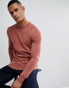 Brave Soul Crew Neck Sweater - Pink