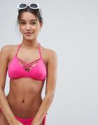 Dorina Pink Triangle Bikini Top - Pink