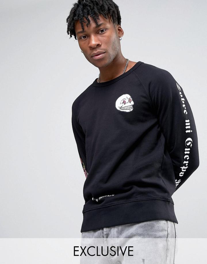 Cheap Monday Rose Sleeve Sweater - Black