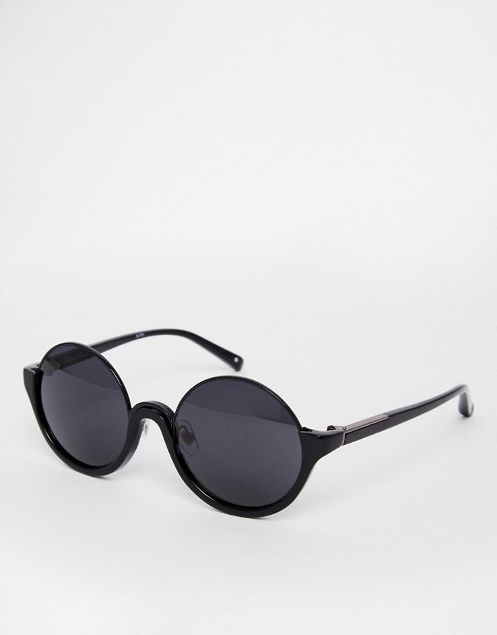 Linda Farrow For Phillip Lim Round Sunglasses - Black