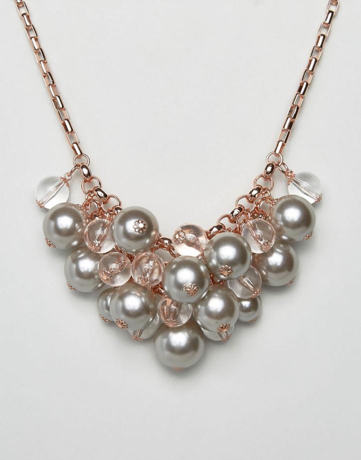 Ted Baker Galini Pearl Cluster Necklace - Pink