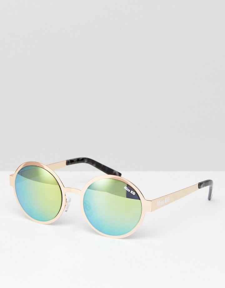 Miss Kg Round Sunglasses - Yellow
