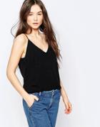 Pieces Patrilla Cami Top - 18 Black