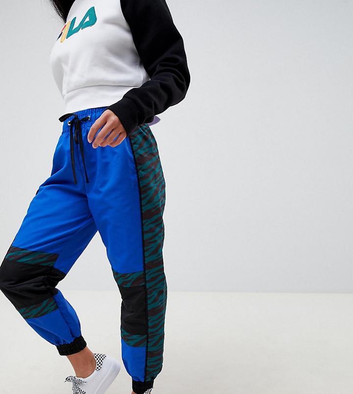 Asos Design Petite Joggers In Mixed Print - Multi