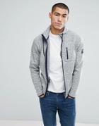 Jack & Jones Core Fleece Sweat Jacket - Gray