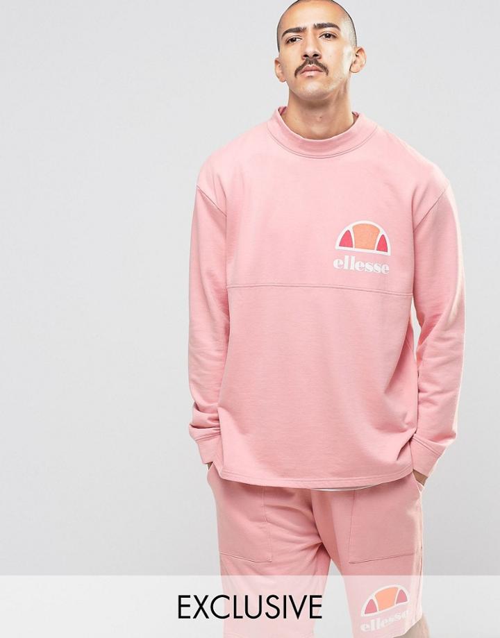 Ellesse Sweatshirt With High Neck - Pink