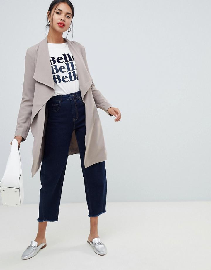 Only Spring Wrap Coat - Stone