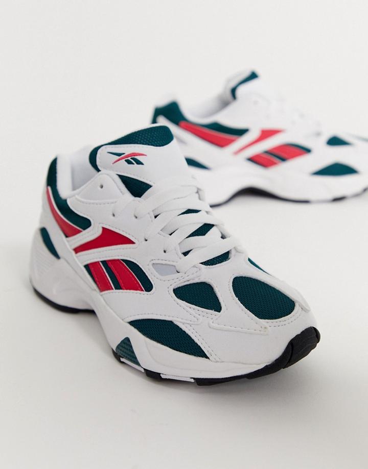 Reebok Aztrek 96 Sneakers In Blue And Pink