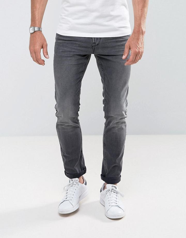 Tom Tailor Skinny Jeans In Black Wash - Black