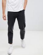 Celio Straight Fit Cord Pants In Gray - Gray