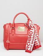 Love Moschino Tote Bag With Logo Scarf - Red