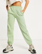 Rebellious Fashion Oversized Sweatpants In Sage-green