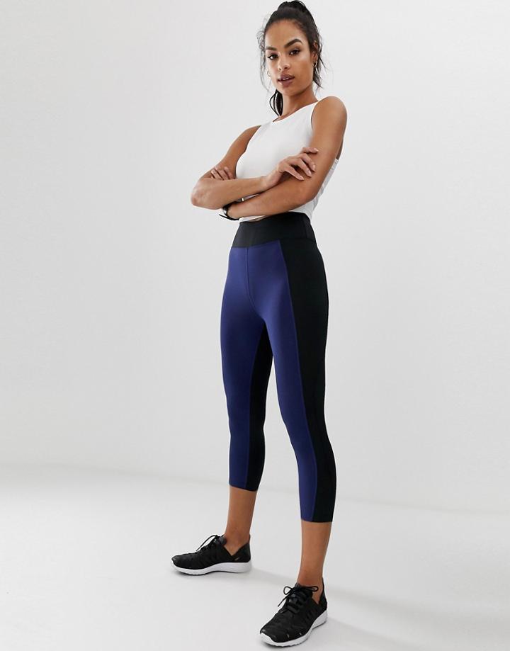 Asos 4505 Color Block Cropped Legging-multi