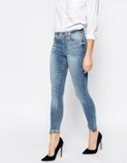 New Look Light Wash Skinny Jeans - Blue