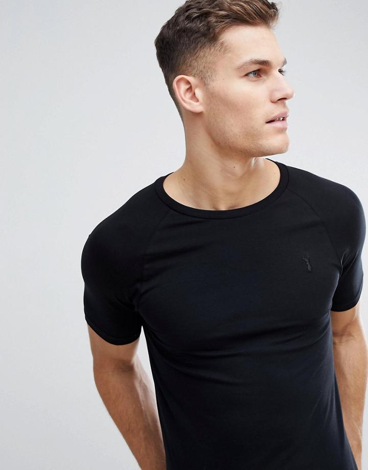 Next Muscle Fit T-shirt In Black - Black