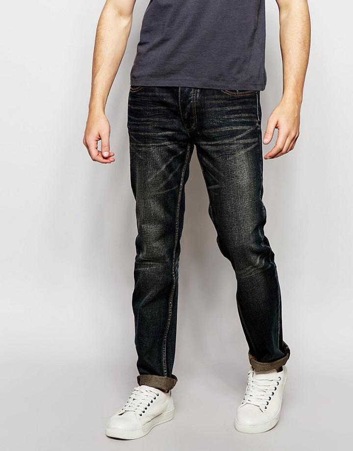 Bellfield Washed Indigo Slim Fit Jean - Blue