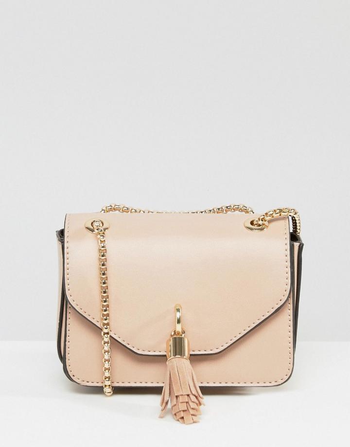 Dune Sassies Micro Chain Tassel Bag - Orange