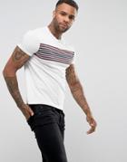 Soul Star Stripe Print T-shirt - Cream