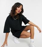 Asos Design Petite T-shirt Dress In Black