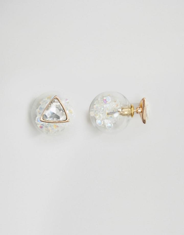 Cara Ny Gem Bubble Double Earrings - Gold