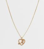 Reclaimed Vintage Inspired Gold Plated A Initial Pendant Necklace - Gold
