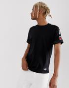 Fila Darby T-shirt With Logo Taping In Black - Black