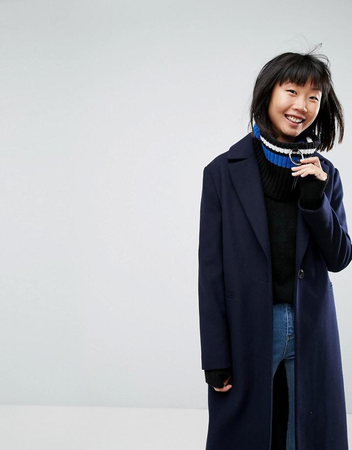 Asos Stripe & Ring Infinity Scarf - Multi