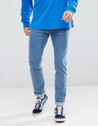 Wrangler Peter Max Retro Taper Jean Stretch Mid Wash - Blue
