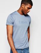 Dkny T-shirt Rubber Chest Print - Blue