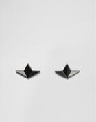 Asos Origami Collar Tips In Matte Black - Black