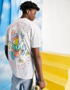 Crooked Tongues T-shirt With Crooked Explorer Graphic In Multi Tie Dye