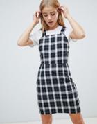 Daisy Street Wide Strap Cami Dress In Retro Check-multi