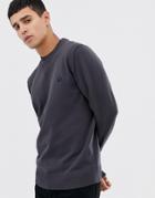 Fred Perry V Neck Insert Crew Neck Knitted Sweater In Gray - Gray