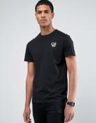 Versace T-shirt With Small Logo - Black