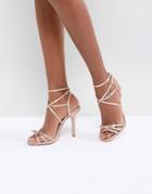 Forever New Strappy Bow Heeled Sandal - Gold