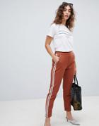 New Look Double Side Stripe Pants - Orange