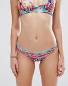 Seafolly Beach Bazaar Reversible Brazilian Bikini Bottom - Multi