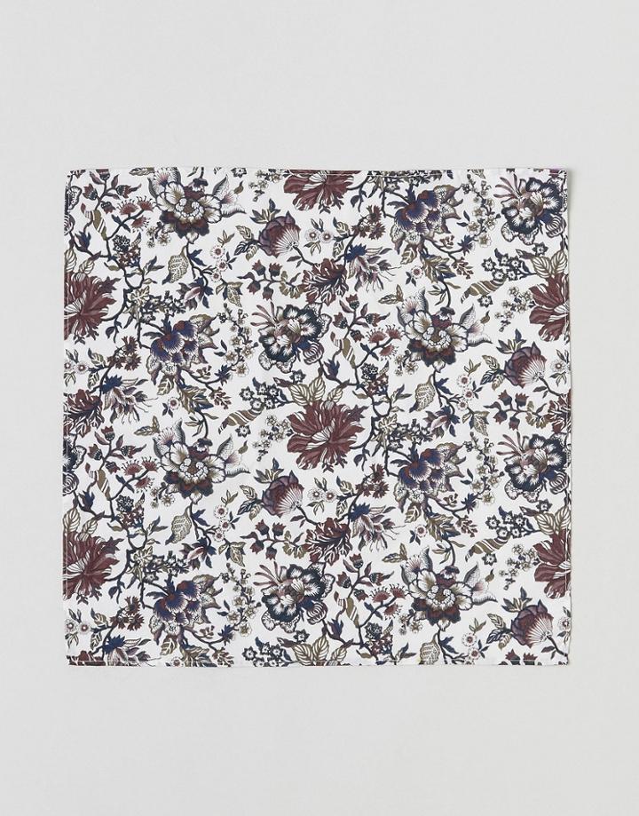 Gianni Feraud Liberty Print Christelle Pocket Square - Red