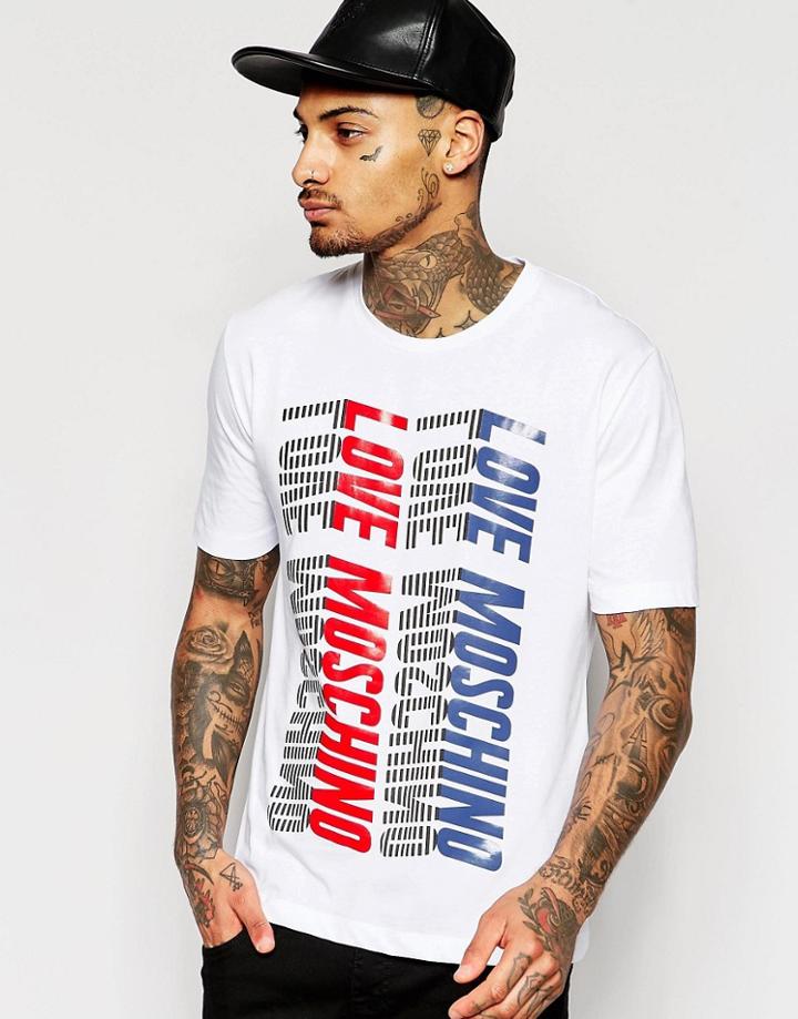 Love Moschino Rifless T-shirt - White