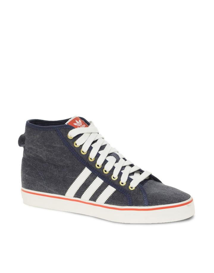 Adidas Originals Nizza Cl Hi-top Sneakers - Blue