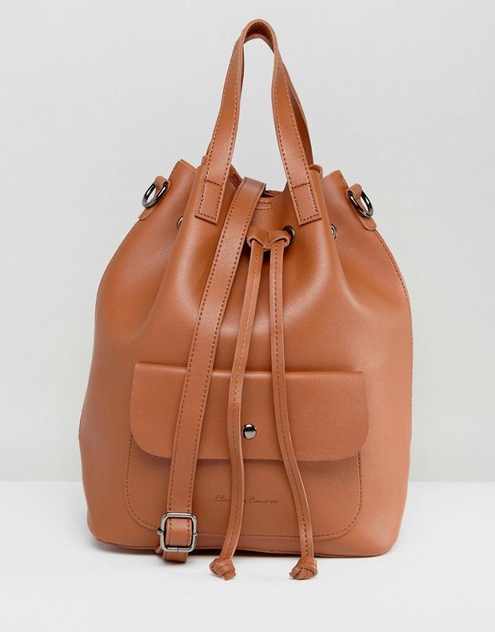 Claudia Canova Unlined Duffle Backpack In Tan - Tan