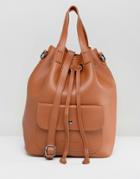 Claudia Canova Unlined Duffle Backpack In Tan - Tan