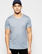 Selected Homme Crew Neck Melanage T-shirt - Blue