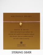 Dogeared Grateful Heart Gold Plated Wish Necklace