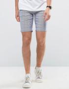 Casual Friday Striped Chino Shorts - Blue