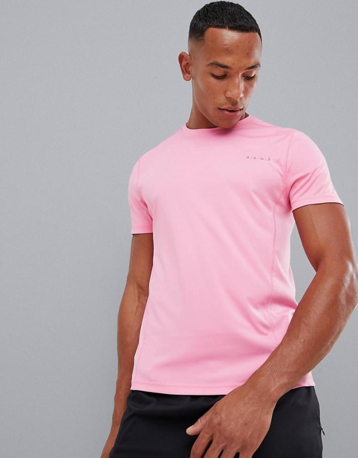 Asos 4505 T-shirt With Quick Dry In Pink - Pink