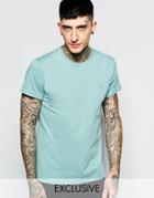 Farah T-shirt With F Logo Slim Fit Exclusive - Mint Leaf